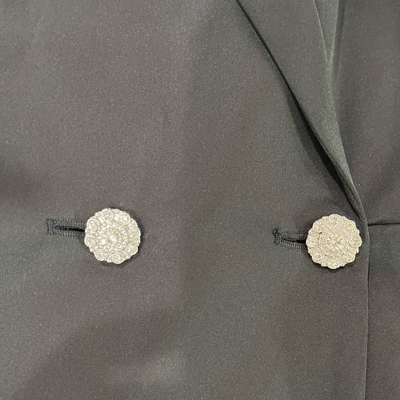 EXPRESS Satin Wrap Front Blazer Romper SIZE XS - Picture 4 of 7